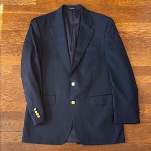 Classic Ralph Lauren Navy Blue Blazer with Gold Buttons